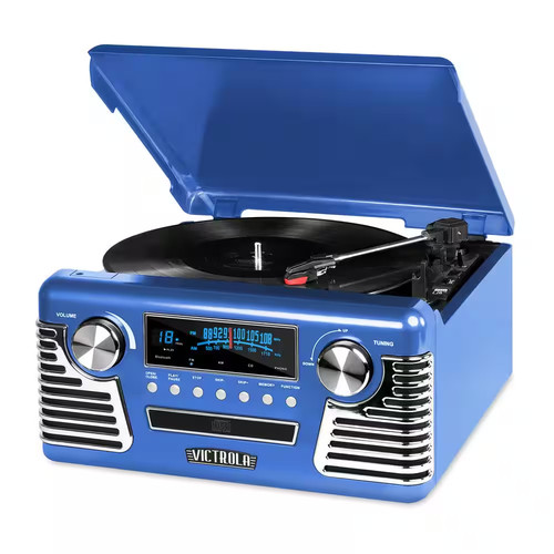 Retro record player - retro,