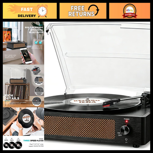 Vintage vinyl record player - vintage,