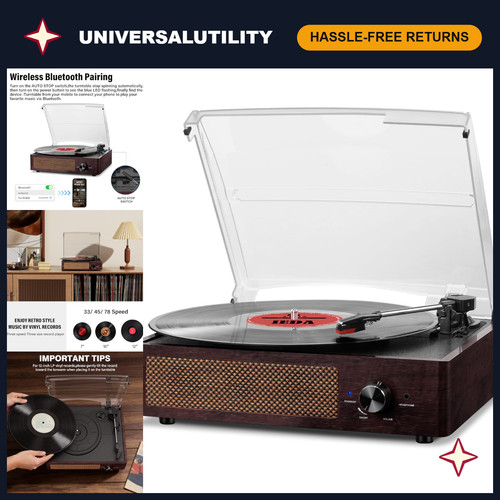Portable retro vinyl - vinyl, record