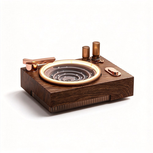 Retro record player water - retro,